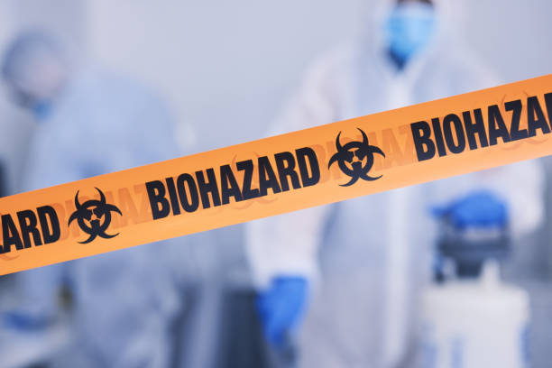 Professional Biohazard Cleanup technician working in Madison, OH